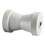 Central roller, white 130 mm